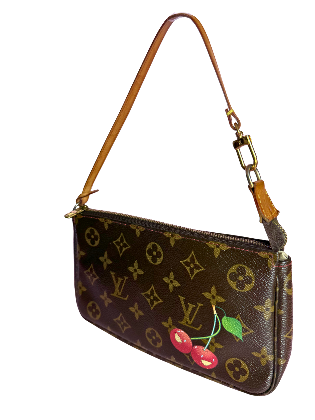 Louis Vuitton x Takashi Murakami 2005 Cerises Cherries Monogram Pochette