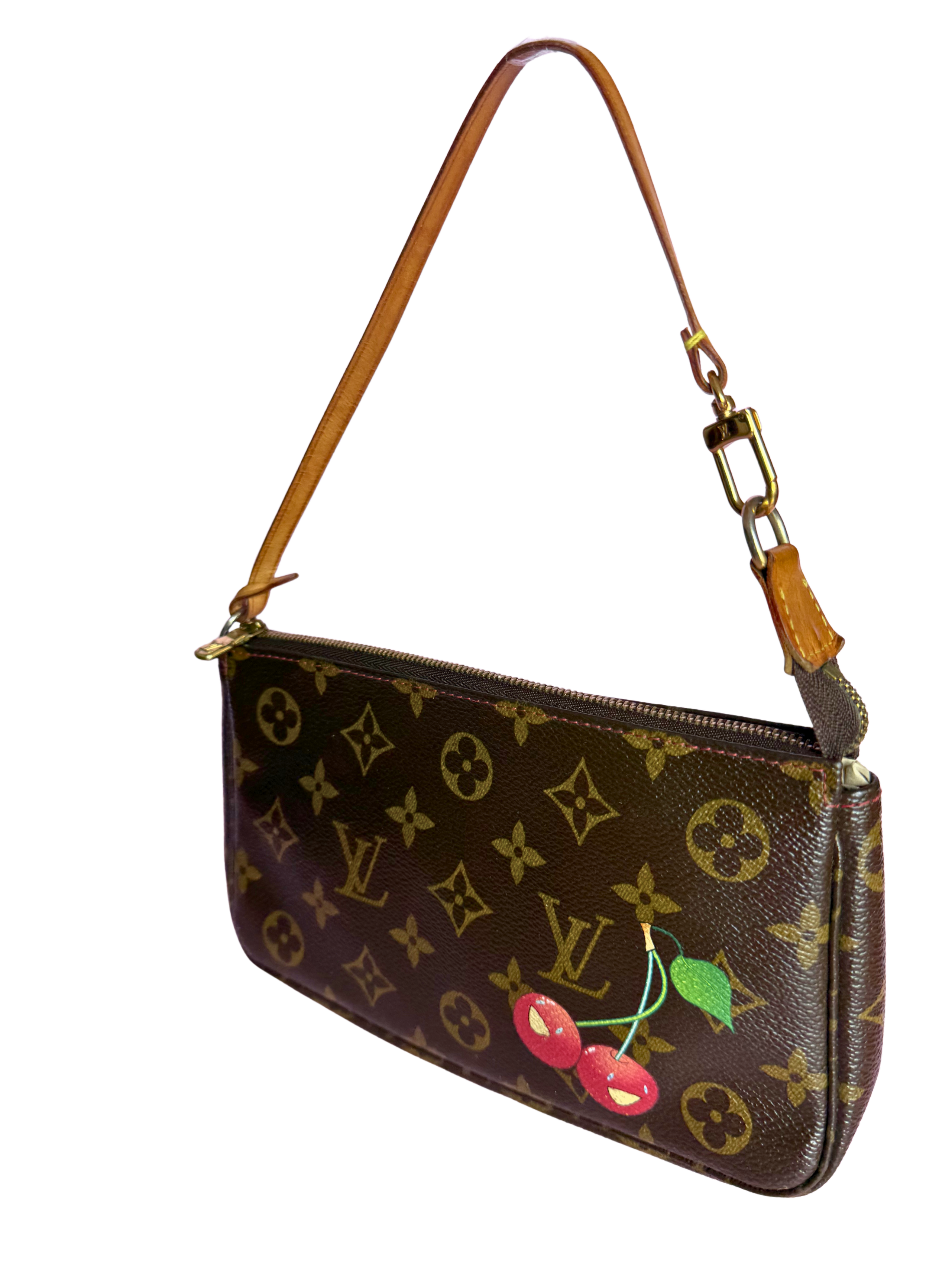 Louis Vuitton x Takashi Murakami 2005 Cerises Cherries Monogram Pochette