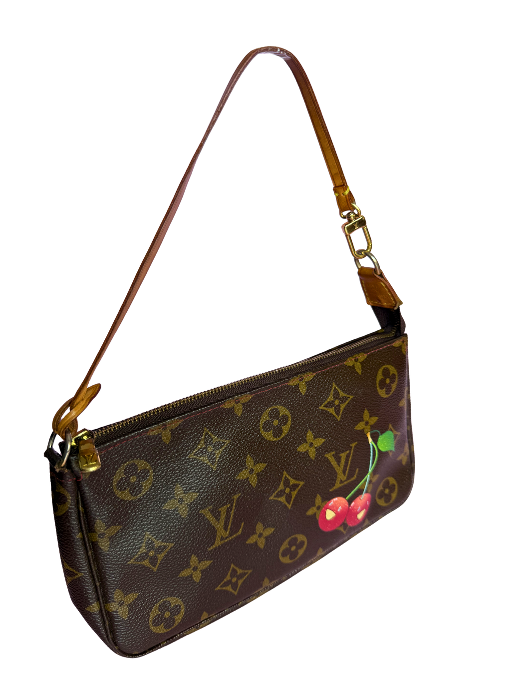 Louis Vuitton x Takashi Murakami 2005 Cerises Cherries Monogram Pochette