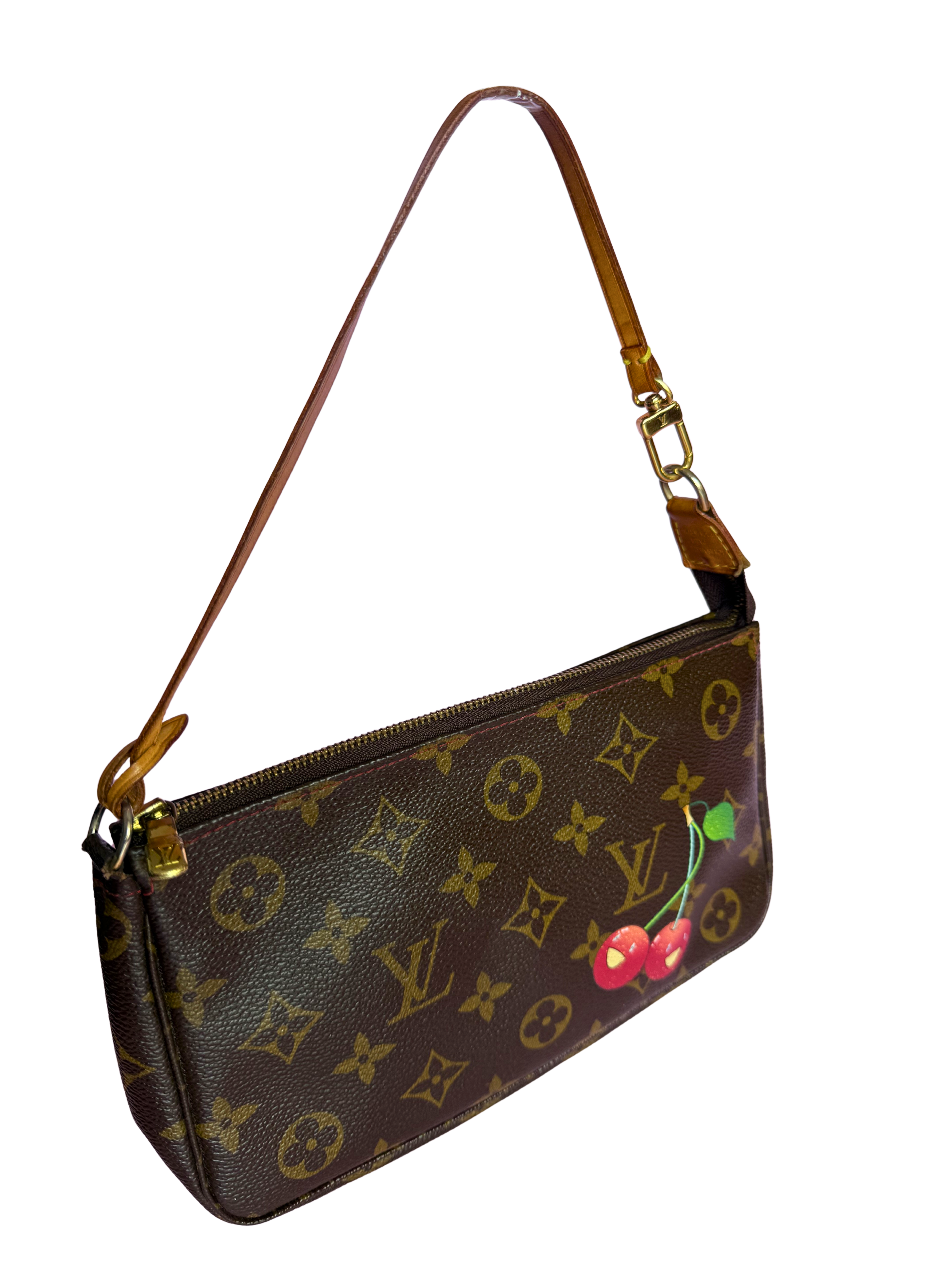 Louis Vuitton x Takashi Murakami 2005 Cerises Cherries Monogram Pochette
