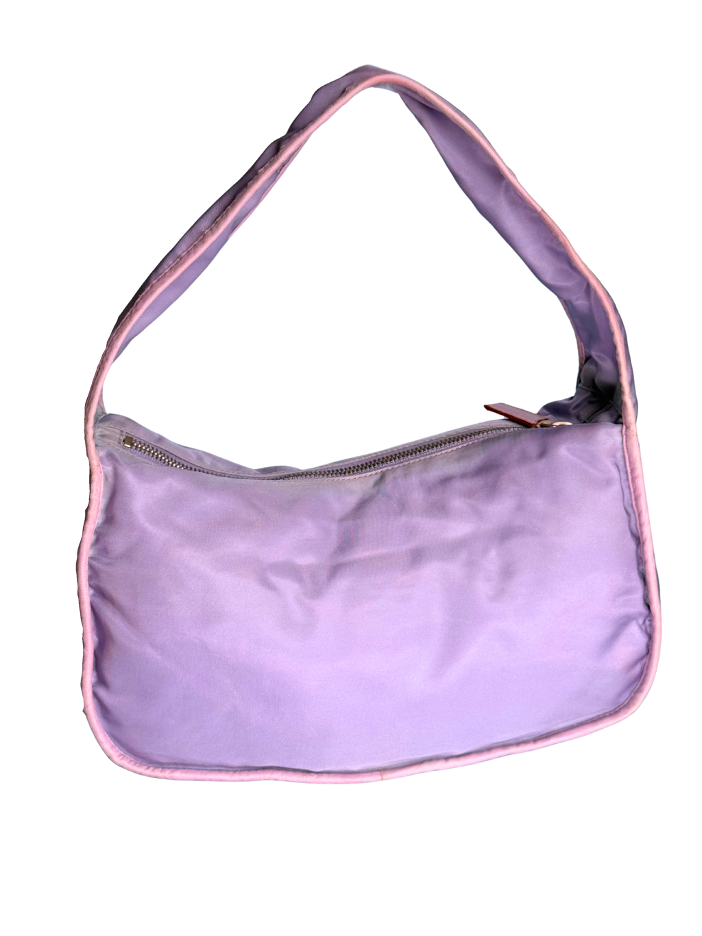 Prada re edition 2000 nylon shoulder bag in purple/pink
