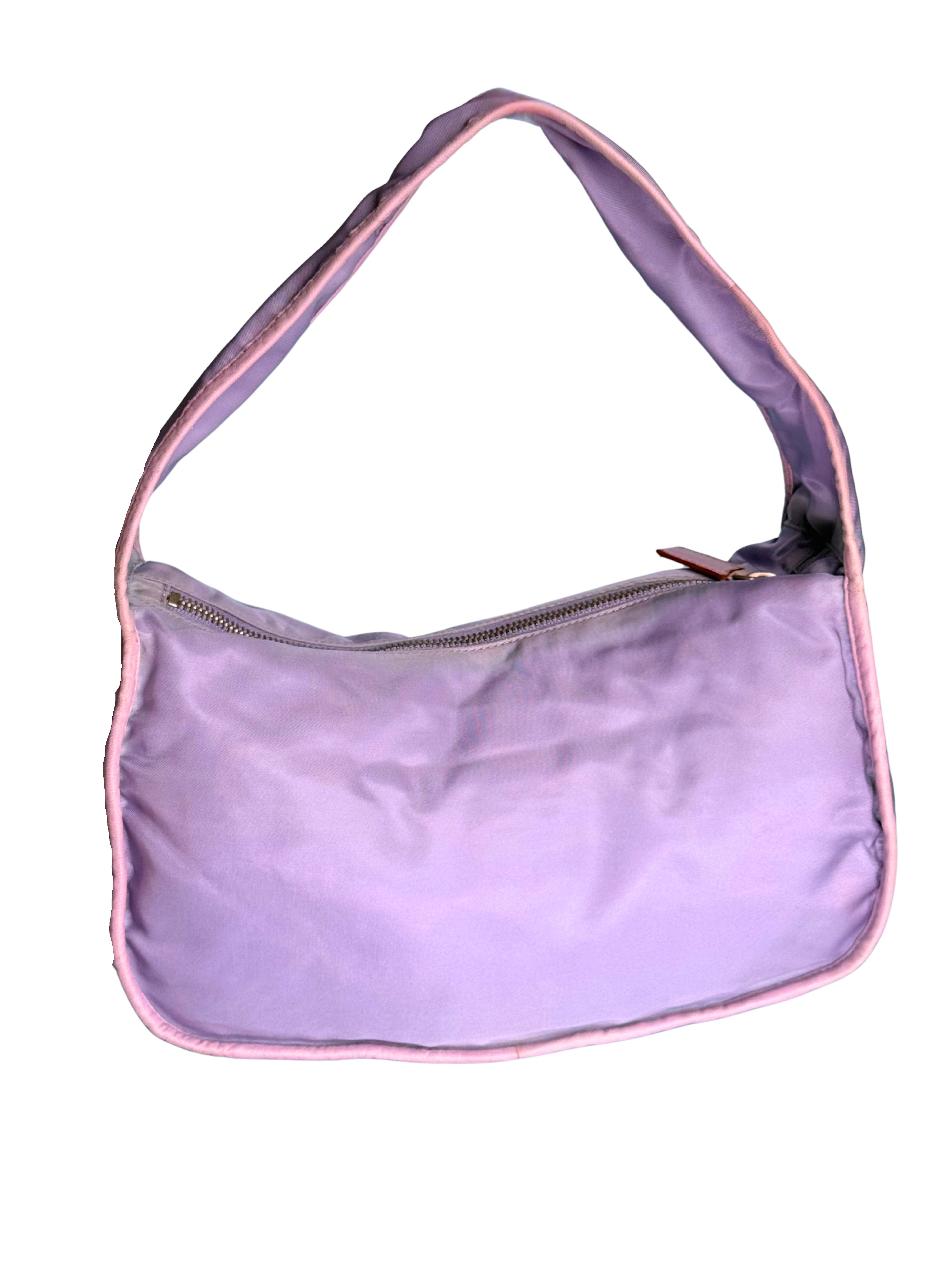 Prada re edition 2000 nylon shoulder bag in purple/pink
