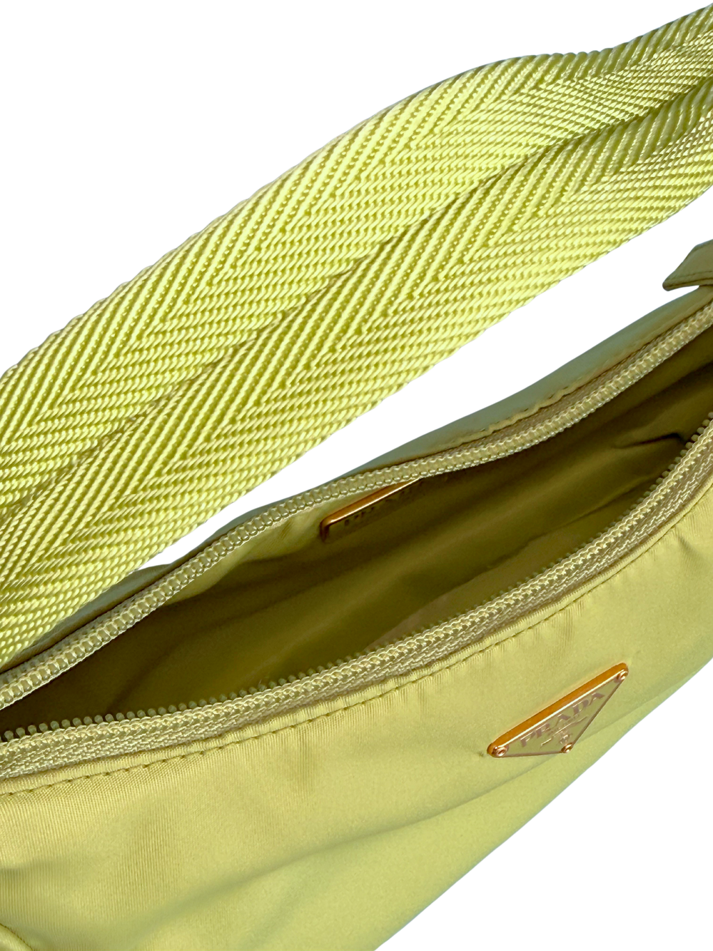 Prada Re-Edition 2000 Hobo Tessuto - Lime Green