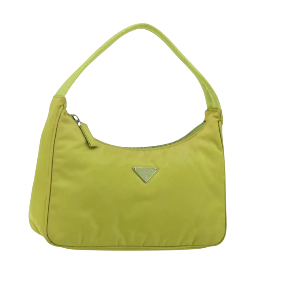 Prada Re-Edition 2000 Hobo Tessuto - Lime Green