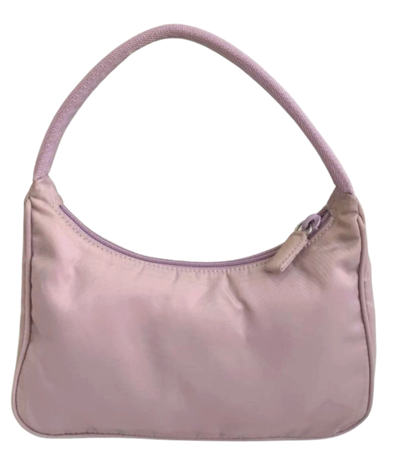 Prada re edition 2000 nylon shoulder bag in purple/pink