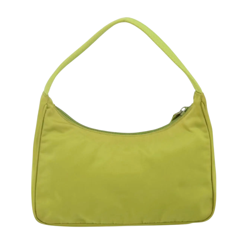 Prada Re-Edition 2000 Hobo Tessuto - Lime Green