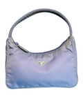 Prada Y2K nylon mini hobo bag - light blue/gray