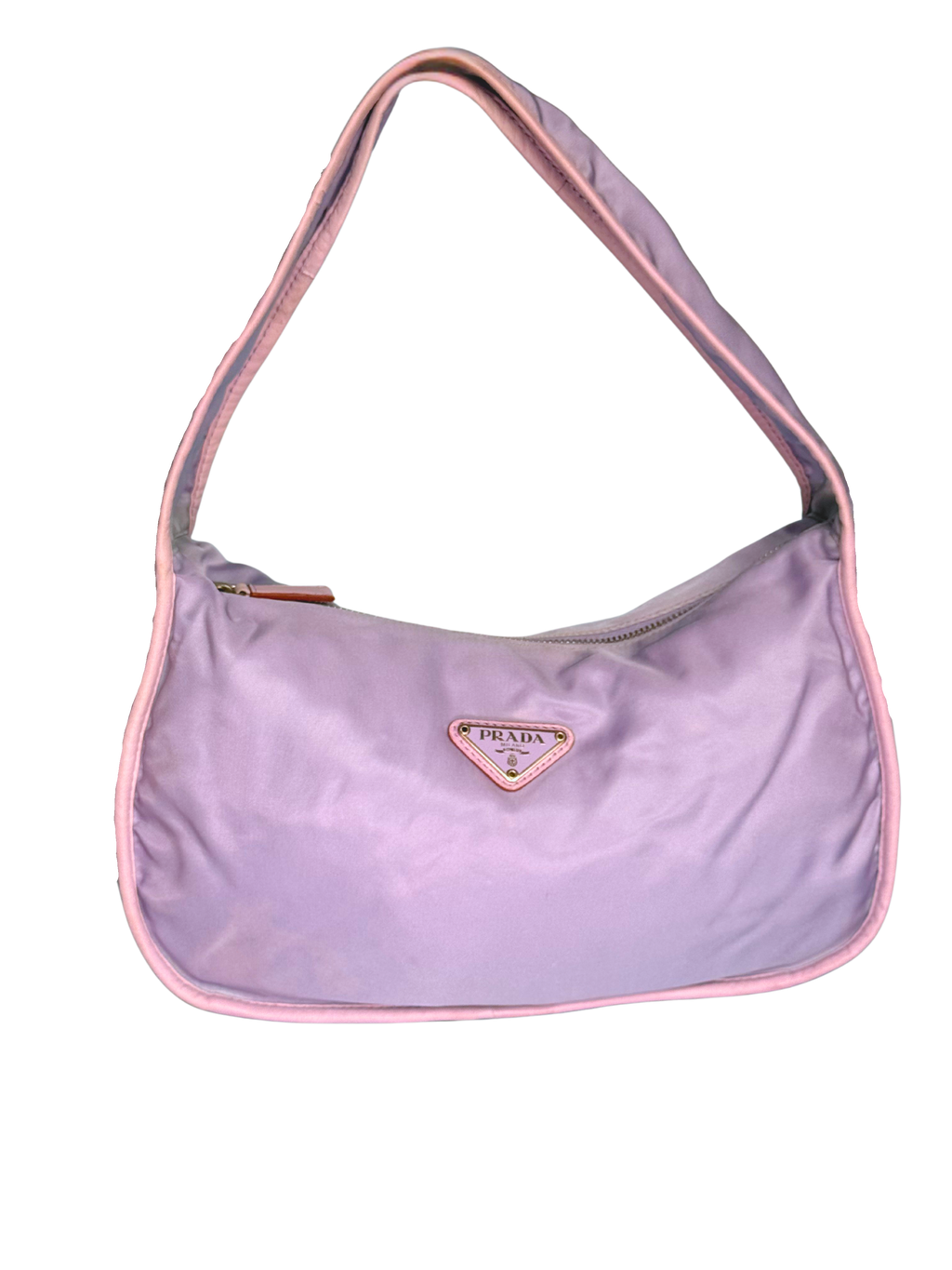 Prada re edition 2000 nylon shoulder bag in purple/pink