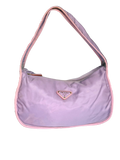 Prada re edition 2000 nylon shoulder bag in purple/pink