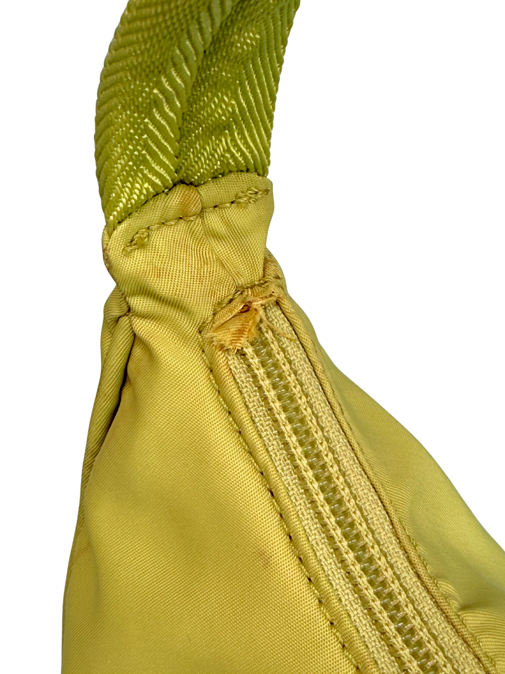 Prada Re-Edition 2000 Hobo Tessuto - Lime Green