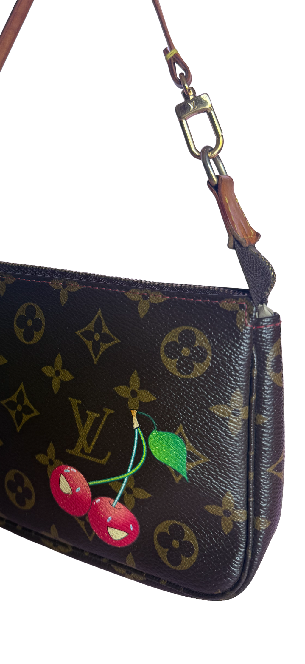 Louis Vuitton x Takashi Murakami 2005 Cerises Cherries Monogram Pochette